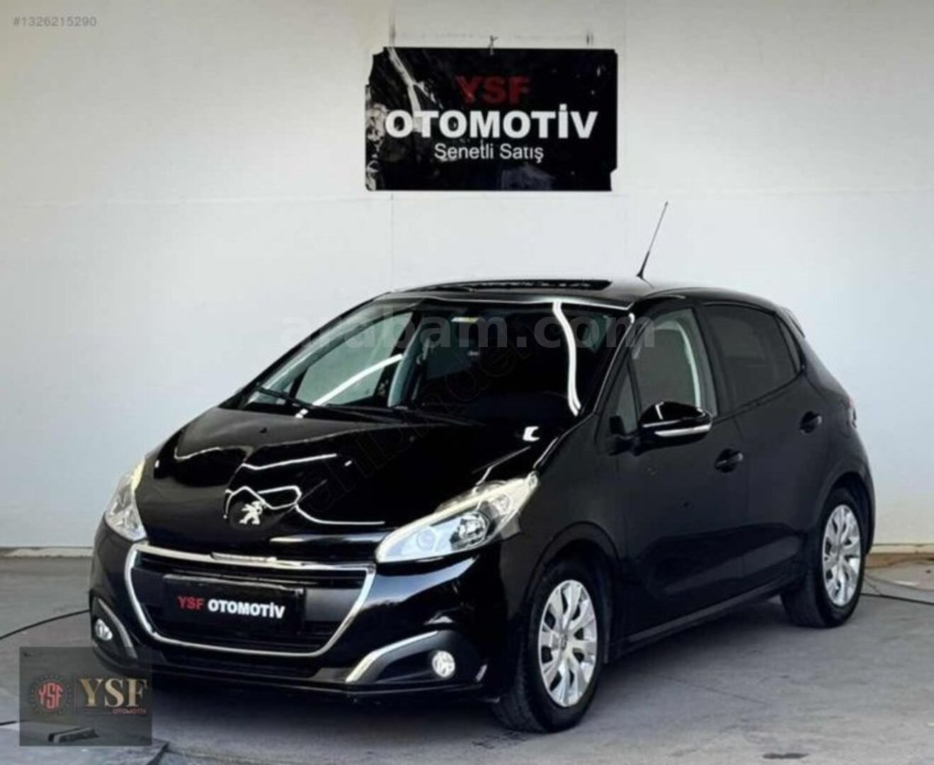 Galeriden Peugeot 208 1.2 PureTech Active 2017 Model İstanbul 162.000 km Siyah 1