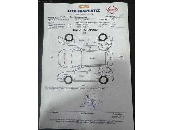 2016 MODEL RENAULT CLİO 15 DCI JOY