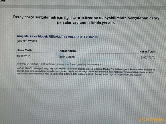 2015 MODEL SYMBOL 1.2 BENZİNLİ %60 PEŞİNLE TAKSİTLİ SATIŞ MEVCUT