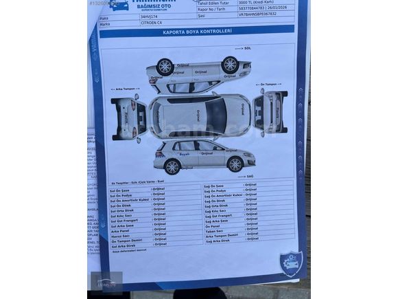 HATASIZ DEĞİŞENSİZ CITROEN C4 SHİNE