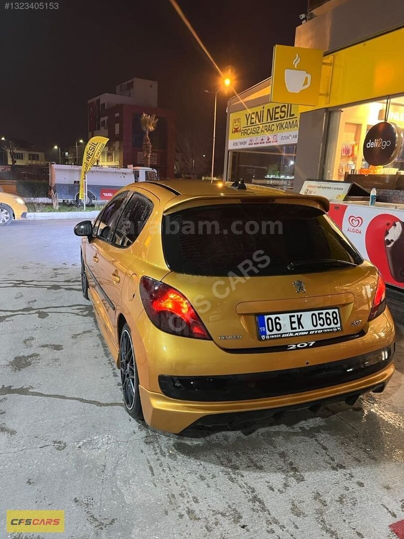 Galeriden Peugeot 207 1.4 HDi Trendy 2008 Model Denizli 291.000 km Sarı 3