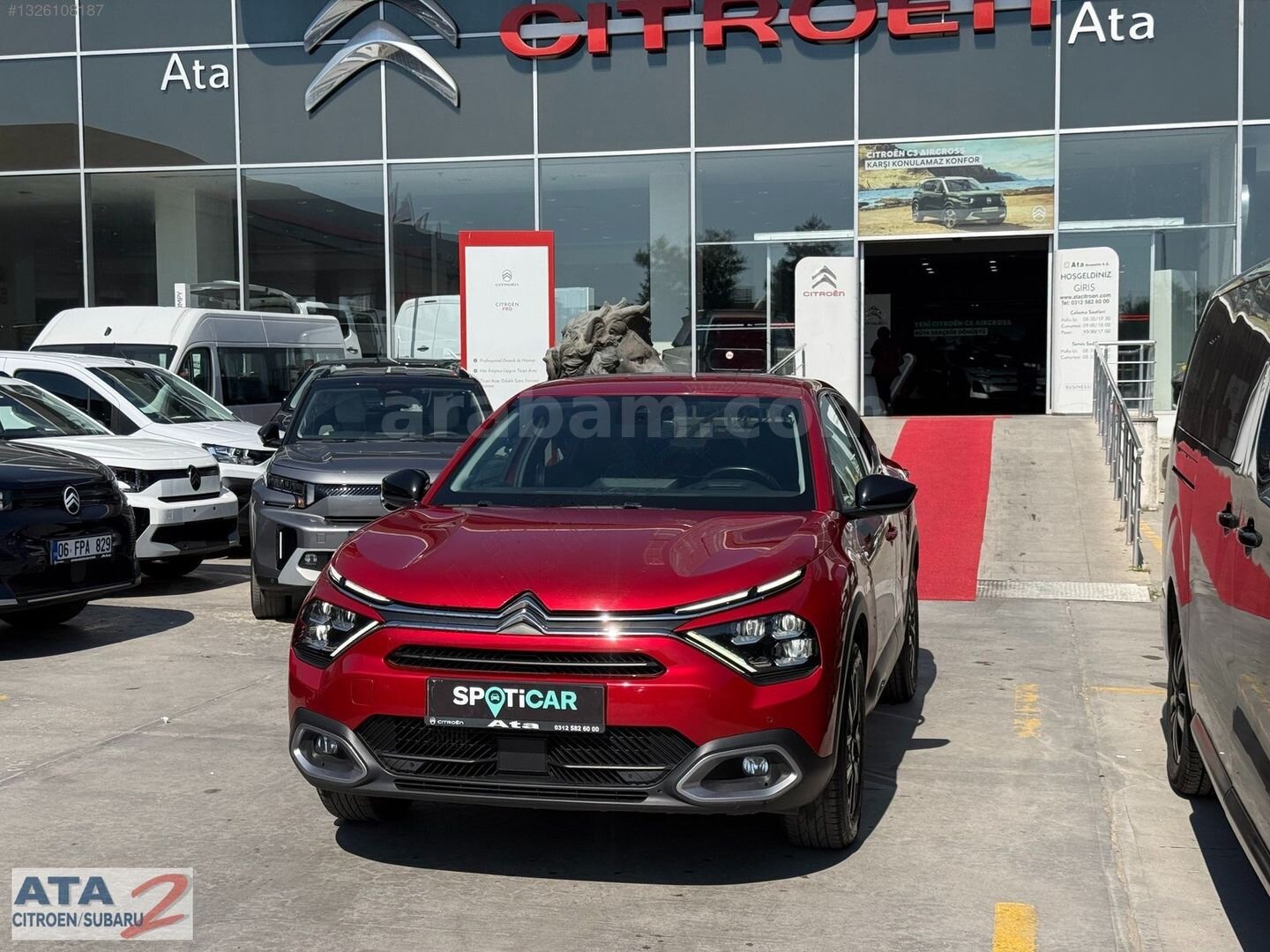 Galeriden Citroen C4 X 1.2 PureTech Shine 2024 Model Ankara 101.671 km Kırmızı 3