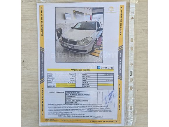 2010 SEMBOL 1.5 DCİ! DEĞİŞENSİZ! EXPER RAPORLU ABS'Lİ ÇİFTAİRBEG