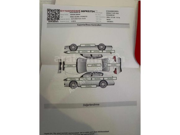 2020model 95 Bin km HATASIZ BOYASIZ TESLA EKRAN 100HP CLİO