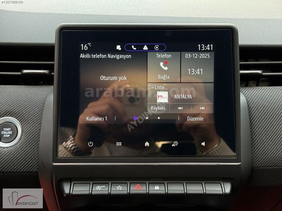 ''AYDINCAN AUTO'' RENAULT 1.0 TCE TECHNO ESPRİT ALPİNE GERİ GÖRŞ