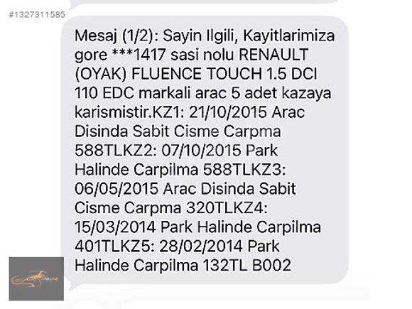 2013 MODEL RENAULT FLUENCE TOUCH PLUS 1.5DCİ EDC 110 BG.OTO.VTS.