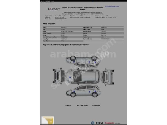 2009 MODEL DİZEL OTOMATİK LAGUNA SES SİSTEMİ HEDİYE !