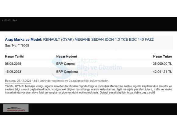 EKSPRES PLAZA'DAN 2023 RENAULT MEGANE 1.3 TCe ICON LPG