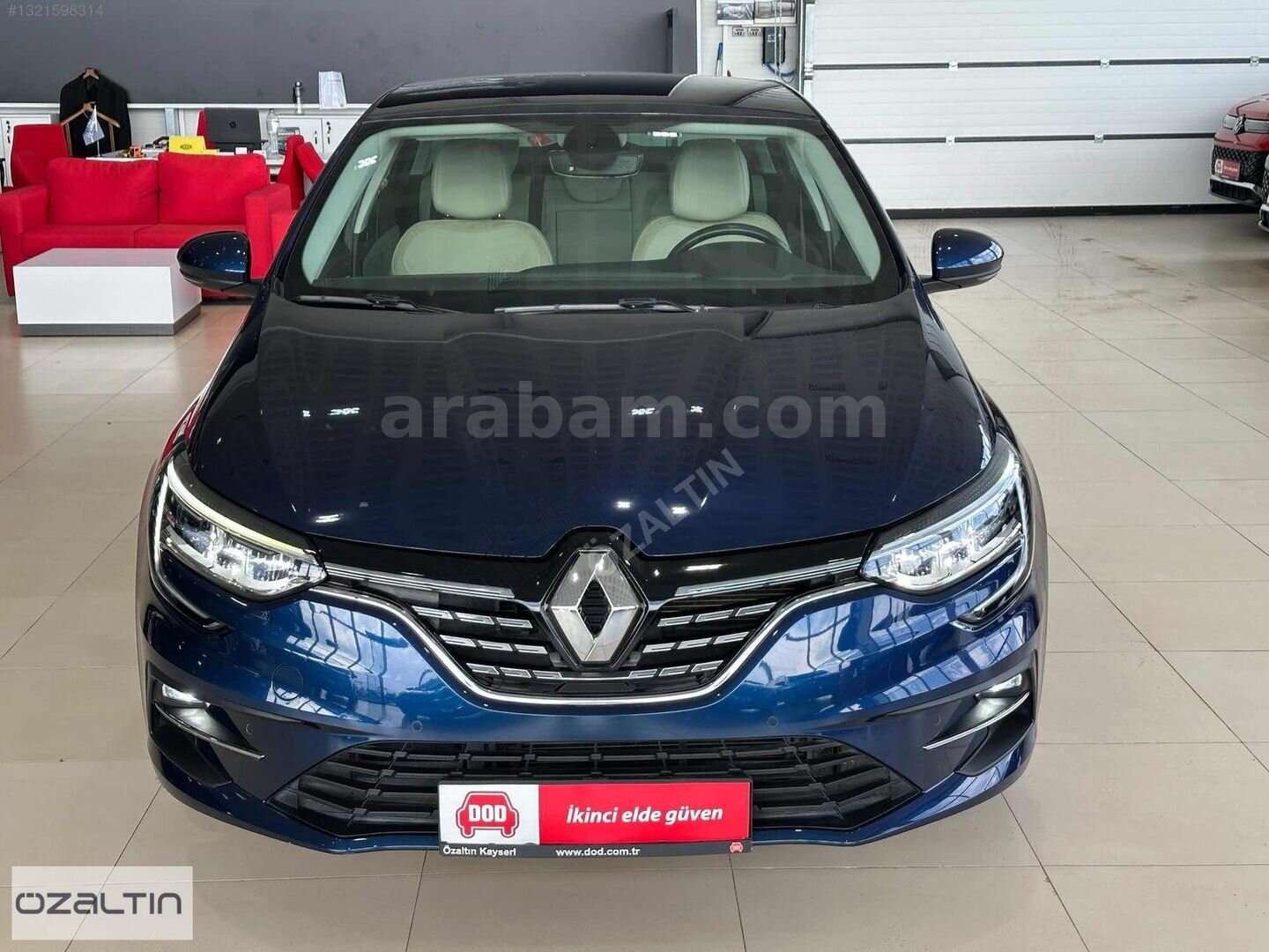 Galeriden Renault Megane 1.3 TCe Icon 2023 Model Kayseri 45.000 km Mavi 2