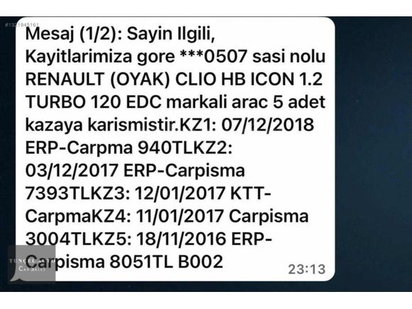 2013 OTOMATİK 1.2 TCe İCON