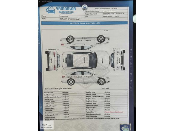 HATASIZ BOYASIZ TRAMERSİZ MEGANE 1.3 TCE JOY