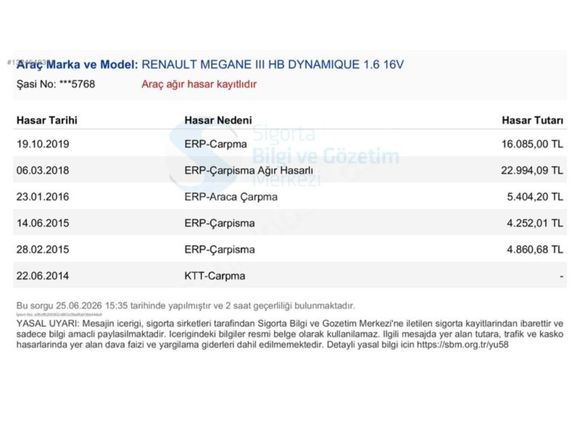 MKA GARAJDAN 195.000KM OTOMATİK MEGANE 3