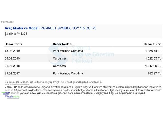 2016 RENAULT SYMBOL 1.5 DCi 136.000 BİN KM