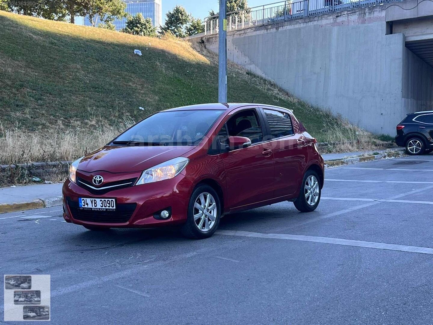 Galeriden Toyota Yaris 1.33 Style 2012 Model İstanbul 148.000 km Bordo 1