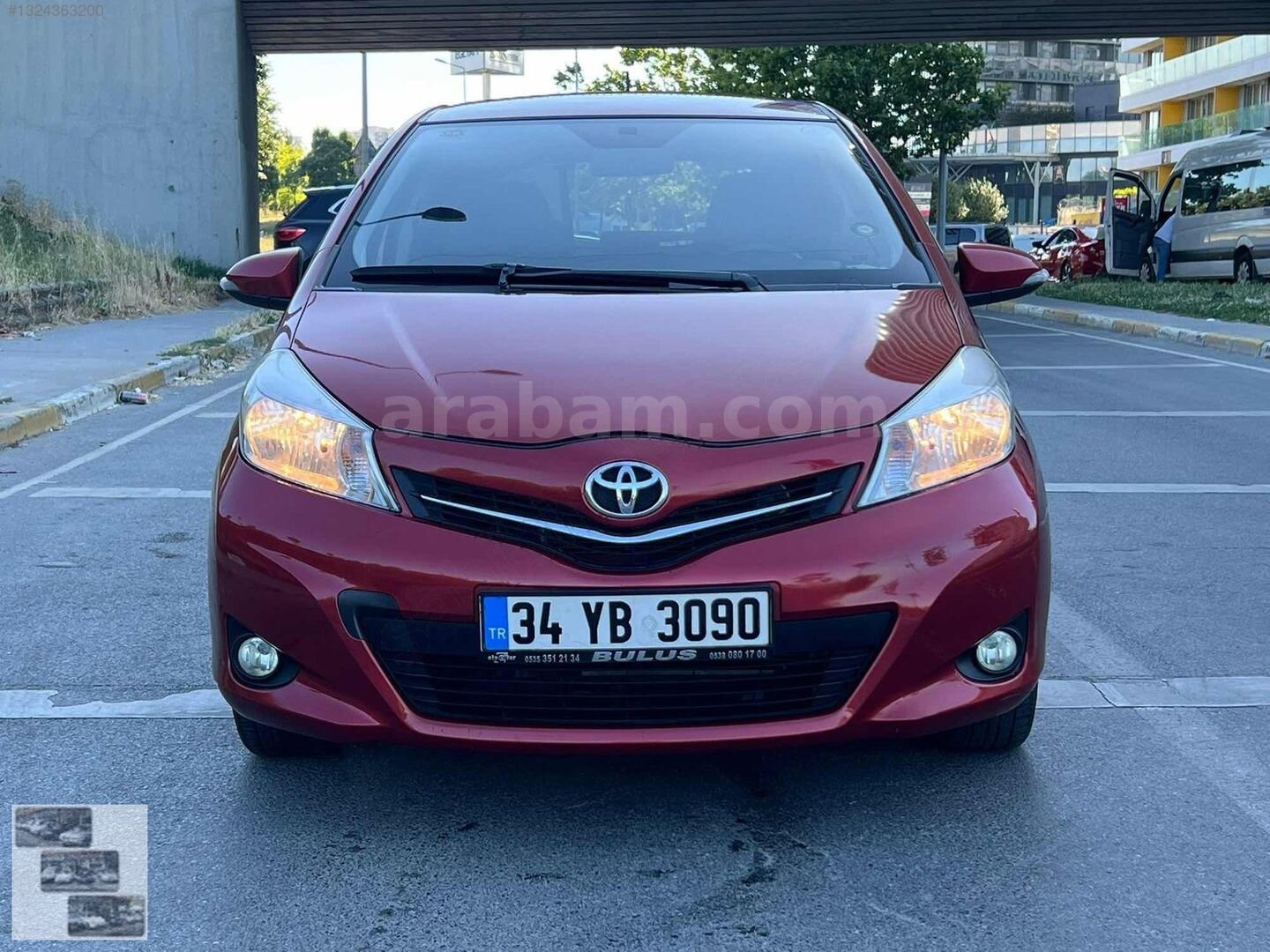 Galeriden Toyota Yaris 1.33 Style 2012 Model İstanbul 148.000 km Bordo 7