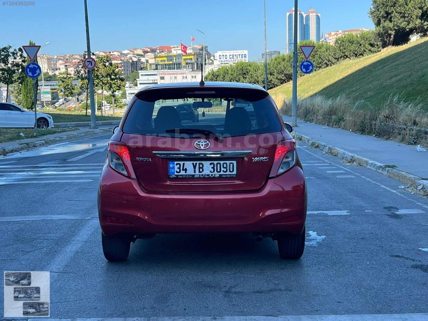 Galeriden Toyota Yaris 1.33 Style 2012 Model İstanbul 148.000 km Bordo 5