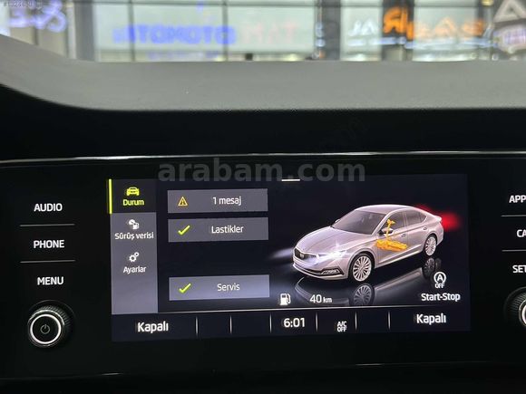 DEĞİŞENSİZ 2022 SKODA OCTAVİA E-TEC ELİTE CAR PLAY*LANSMAN RENK*