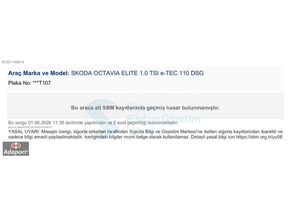 2023 Model Yetkili Servis Bakımlı Skoda Octavia 1.0 e-Tec Elite