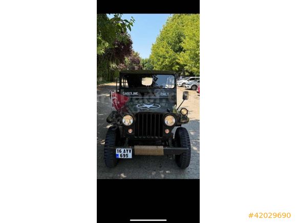ASKERİ JEEP ORJİNAL WİLLYS K.KART TAKSİT İMKANI