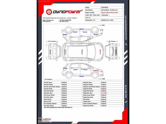2011 MODEL+ATTRACTİON 1.6 TDI+A3 SPORTBACK+OTOMATİK