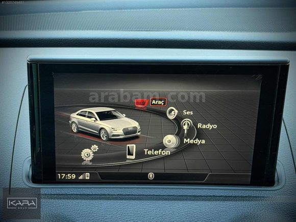 KARA GRUP' 2017 A3 SEDAN 1.6 DİZEL' OPSİYON RENK' GERİ GÖRÜŞ