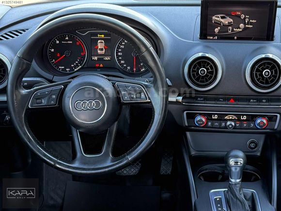 KARA GRUP' 2017 A3 SEDAN 1.6 DİZEL' OPSİYON RENK' GERİ GÖRÜŞ