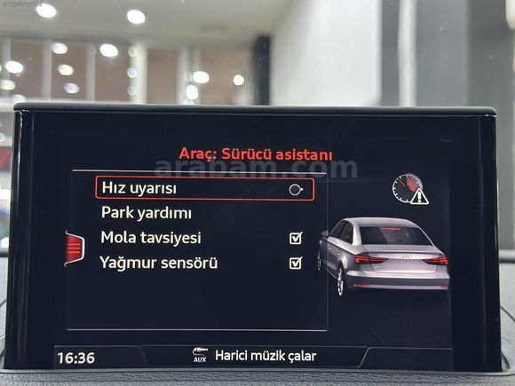 *DEĞİŞENSİZ* 2017 AUDİ A3 1.6 TDI**KEYLESS**MATRİX LED**17JANT**