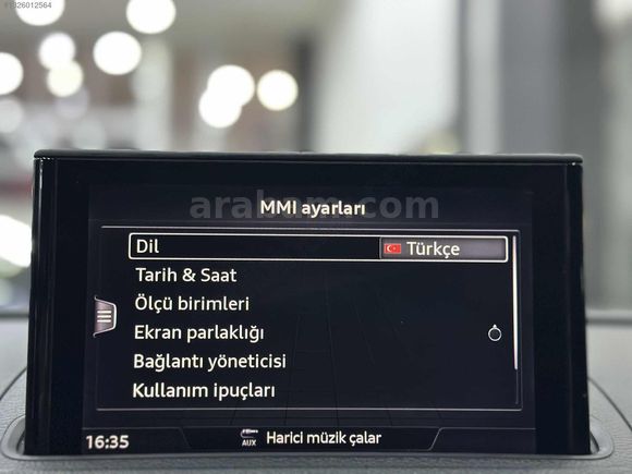 *DEĞİŞENSİZ* 2017 AUDİ A3 1.6 TDI**KEYLESS**MATRİX LED**17JANT**