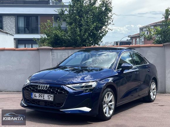 KIRANTA 2025 AUDİ A3 1.5 ADVANCED CAM TAVAN PARLAMENT MAVİ