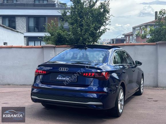 KIRANTA 2025 AUDİ A3 1.5 ADVANCED CAM TAVAN PARLAMENT MAVİ