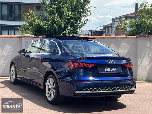 KIRANTA 2025 AUDİ A3 1.5 ADVANCED CAM TAVAN PARLAMENT MAVİ