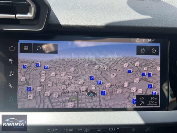 KIRANTA 2025 AUDİ A3 1.5 ADVANCED CAM TAVAN PARLAMENT MAVİ