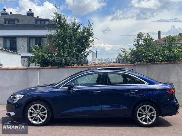KIRANTA 2025 AUDİ A3 1.5 ADVANCED CAM TAVAN PARLAMENT MAVİ