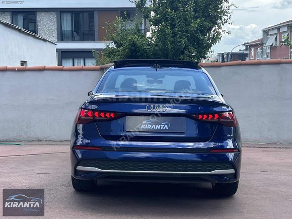 KIRANTA 2025 AUDİ A3 1.5 ADVANCED CAM TAVAN PARLAMENT MAVİ