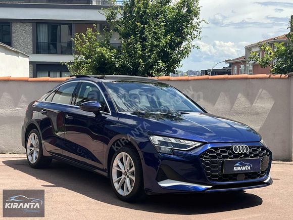 KIRANTA 2025 AUDİ A3 1.5 ADVANCED CAM TAVAN PARLAMENT MAVİ