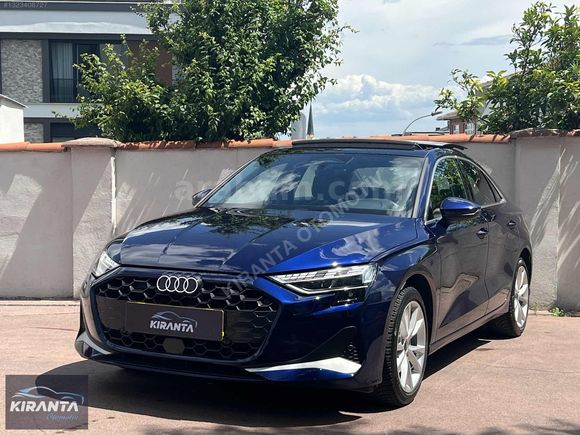KIRANTA 2025 AUDİ A3 1.5 ADVANCED CAM TAVAN PARLAMENT MAVİ