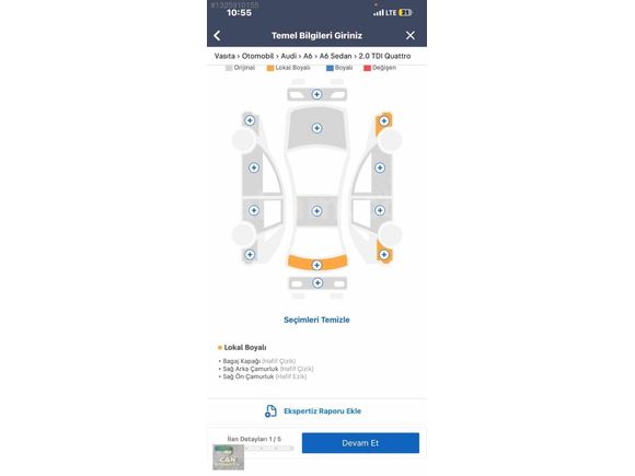 CAN OTO DAN İLK SAHİBİNDEN A6