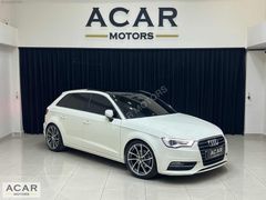 -ACAR MOTORS-BOYASIZ A3 1.4TFSİ AMBİTİON CAM TAVAN+LED+DERİ+19'