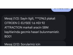 Sahibinden Citroen C-Elysée 1.6 HDi Attraction 2016 Model  220.000 km Beyaz