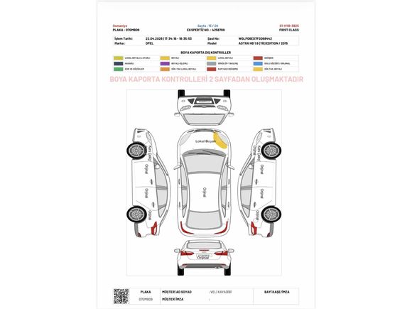 Sahibinden Opel Astra 1.6 Edition 2015 Model 