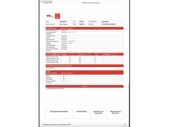 Rota Auto'dan Masrafsız Ford Fusion
