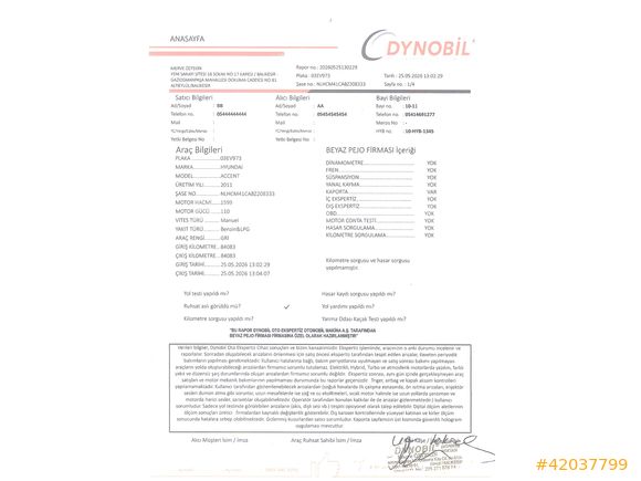 MURAT OTOMOTİV'DEN 2011 ERA 1.6 TEAM **İLK EL_87.ooo km**