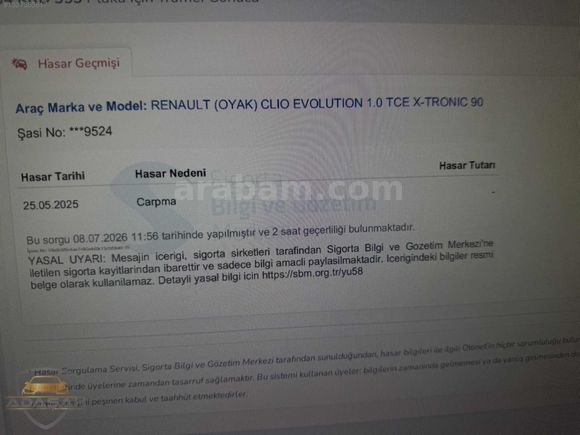 ADAŞAH'TAN OTOMATİK 2024 CLİO EVOLUTİON / KREDİ / K.KARTI 12 AY