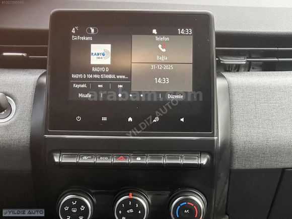 2024 CLİO 1.0 TCE EVOLUTİON X-TRONİCE 28.000 KM SERVİV BAKIMLI