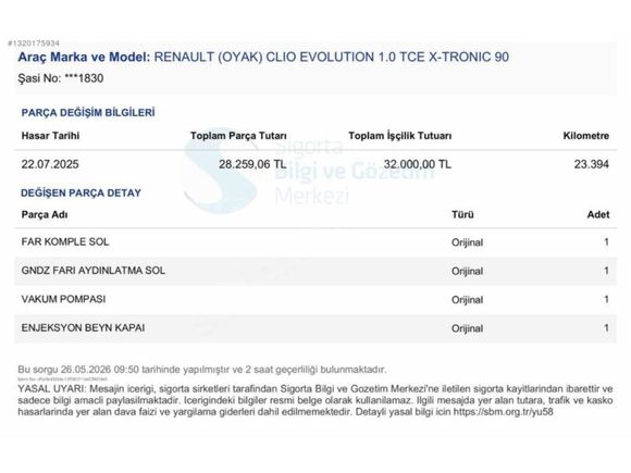 2024 CLİO HATASZ BOYASZ LANSMAN RENK 40BİNDE ESPRİTE ALPİNE JANT