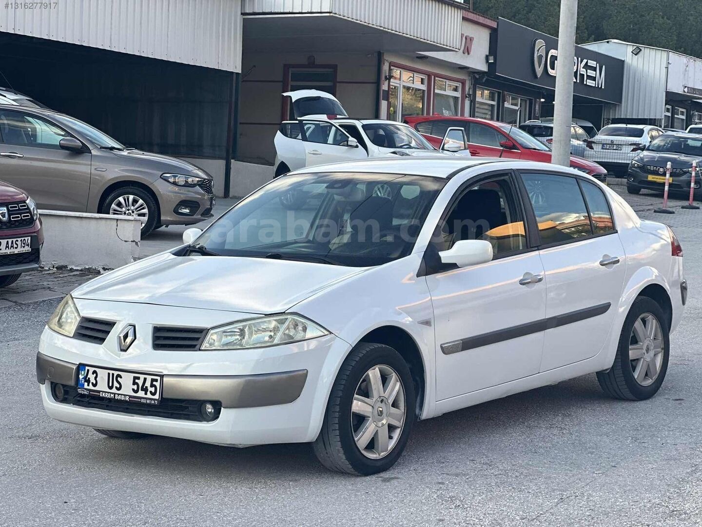Galeriden Renault Megane 1.6 Dynamique 2004 Model Kütahya 255.000 km Beyaz 6