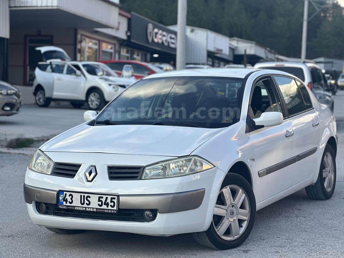 Galeriden Renault Megane 1.6 Dynamique 2004 Model Kütahya 255.000 km Beyaz 2