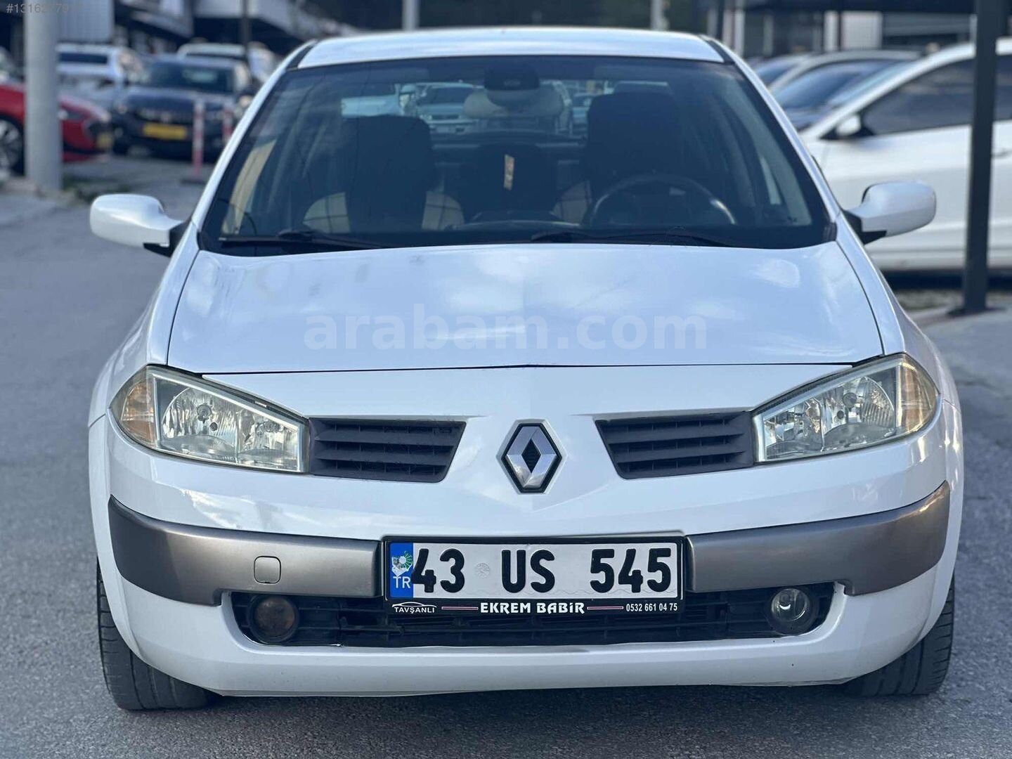 Galeriden Renault Megane 1.6 Dynamique 2004 Model Kütahya 255.000 km Beyaz 3
