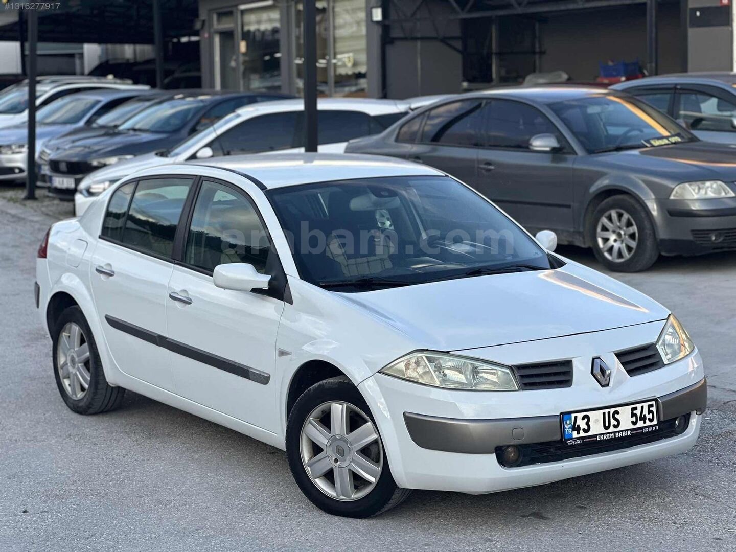 Galeriden Renault Megane 1.6 Dynamique 2004 Model Kütahya 255.000 km Beyaz 7