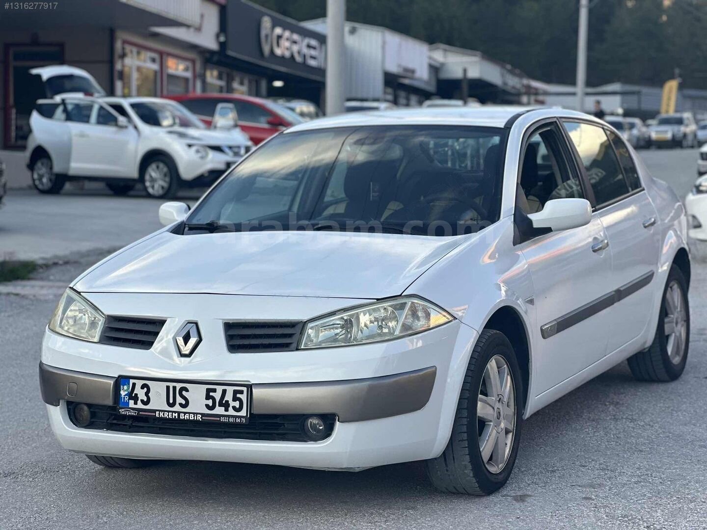 Galeriden Renault Megane 1.6 Dynamique 2004 Model Kütahya 255.000 km Beyaz 5